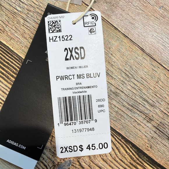 Adidas Power React Medium Support Bra NWT - Picture 4 of 4